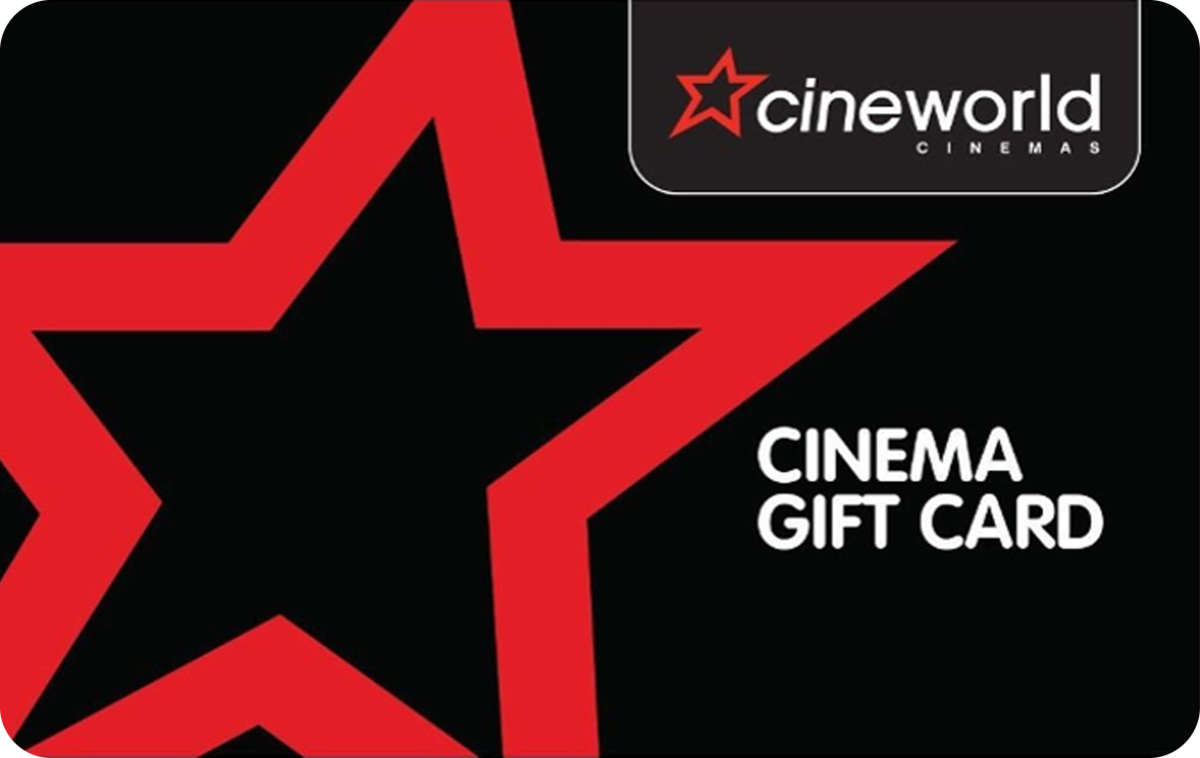 Cineworld Gift Card available in United Kingdom with options of £1 - £300. Perfect for shopping and gifts. Cineworld is the UK’s number 1 cinema chain. With ...