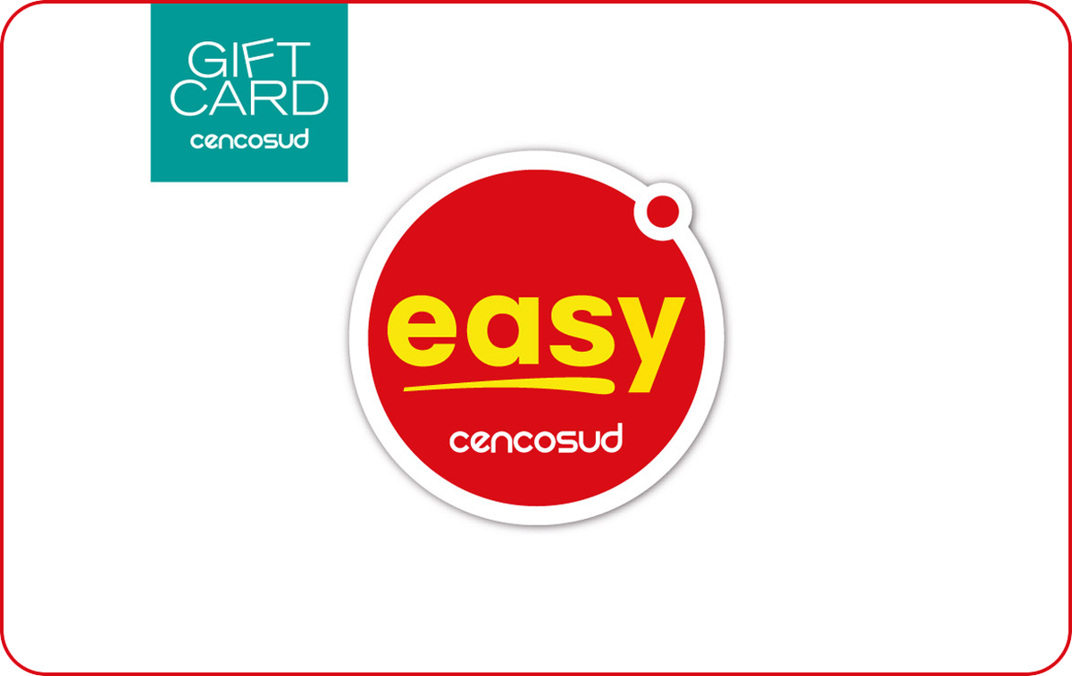 Easy Chile Gift Card available in Various Countries with options of $10000.0, $50000.0, $100000.0. Perfect for shopping and gifts. Encuentra en Easy muebles, decoración, refrigerado...