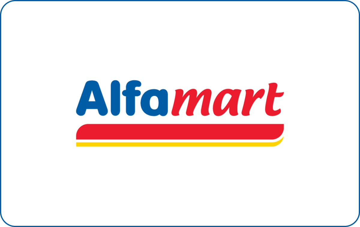 Alfamart Indonesia Gift Card available in Various Countries with options of Rp25000.0, Rp50000.0, Rp100000.0. Perfect for shopping and gifts. Jaringan toko swalayan yang memiliki banyak cabang...