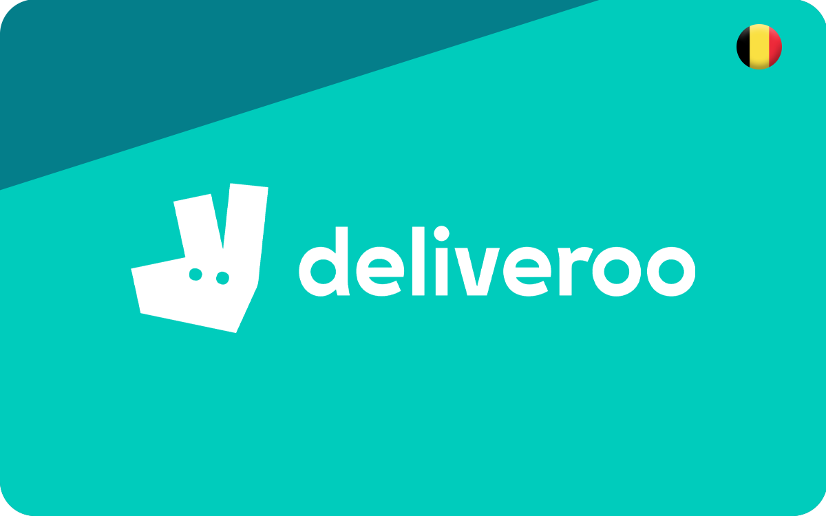 Deliveroo Belgium Gift Card available in Belgium with options of €15 - €150. Perfect for shopping and gifts. Met Deliveroo kun je eten bestellen bij je favorie...