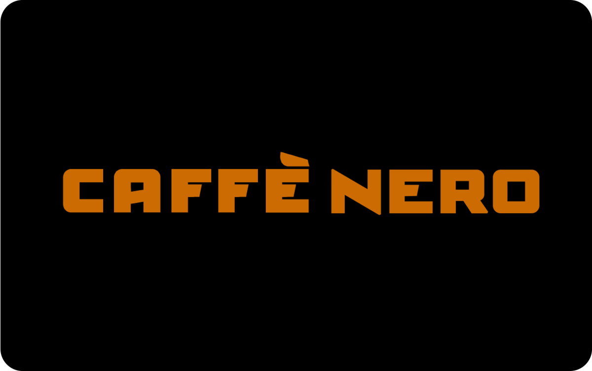 Caffè Nero Gift Card available in United Kingdom with options of £1 - £100. Perfect for shopping and gifts. Use your Caffè Nero eGift Card across the UK to bu...