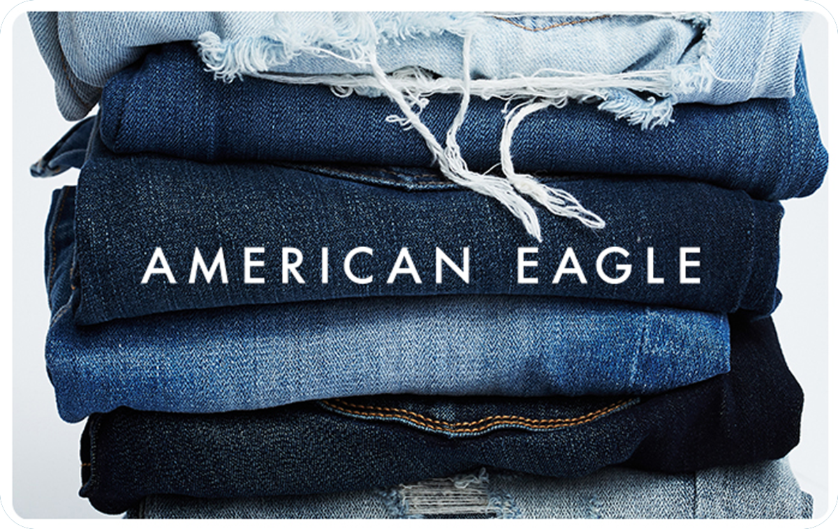 American Eagle Outfitters® Gift Card available in United States with options of $0.01 - $500. Perfect for shopping and gifts. We are America’s favorite jeans brand, but we’re a...