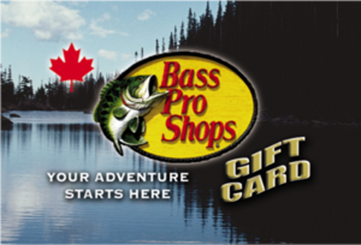 Bass Pro Shops® Canada Gift Card available in Canada with options of $10.0, $25.0, $50.0, $100.0. Perfect for shopping and gifts. Give a Bass Pro Shops® Canada Gift Card to your fa...