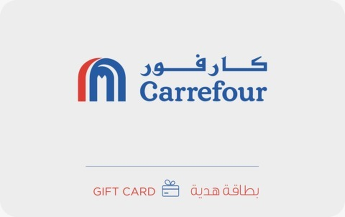 Carrefour Egypt Gift Card available in Various Countries with options of £100.0, £200.0, £500.0, £1000.0. Perfect for shopping and gifts. استمتع بشراء البقالة، والهواتف المحمولة، وأجهزة ال...