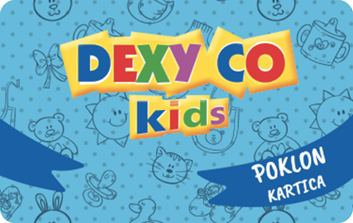 Dexy Co Kids Serbia Gift Card available in Various Countries with options of Дин.500.0, Дин.1000.0, Дин.2500.0. Perfect for shopping and gifts. Све на једном месту за ваше дете: најновије играчк...