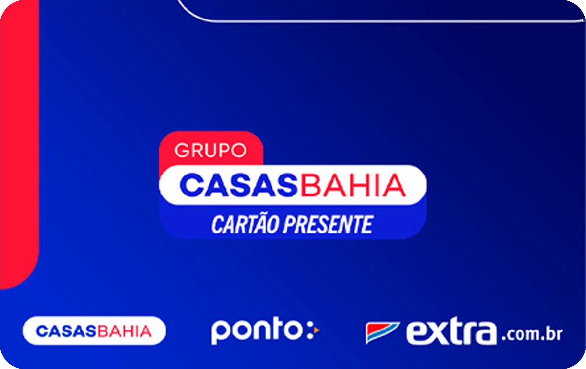 Casas Bahia Brazil Gift Card available in Various Countries with options of R$20.0, R$30.0, R$50.0, R$100.0. Perfect for shopping and gifts. Com o Cartão Presente Casas Bahia você encontra of...