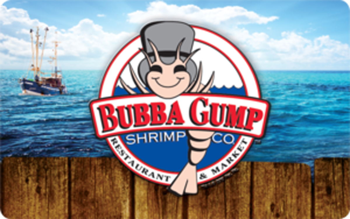 Bubba Gump Shrimp Co.® Gift Card available in United States with options of $25 - $200. Perfect for shopping and gifts. Since 1996, Bubba Gump Shrimp Co. has been enterta...