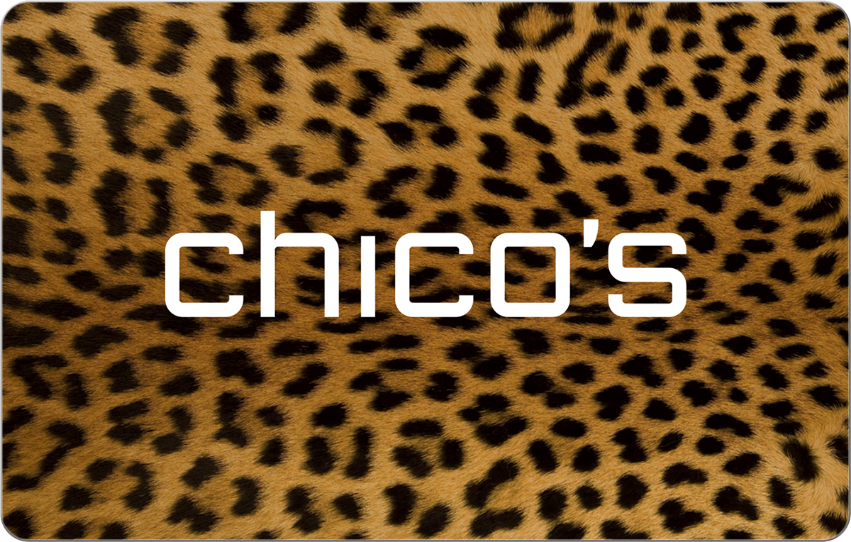 Chico's Gift Card available in United States with options of $10 - $500. Perfect for shopping and gifts. For over 30 years, Chico’s has helped millions of ...