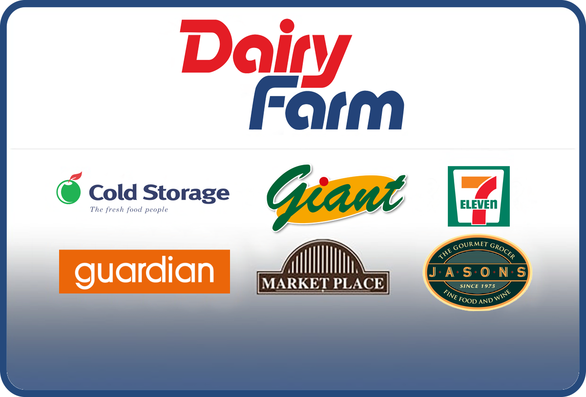 Dairy Farm Group Singapore Gift Card available in Various Countries with options of $10.0, $20.0, $30.0, $50.0. Perfect for shopping and gifts. Dairy Farm ialah pasar raya, pasar raya besar, ked...