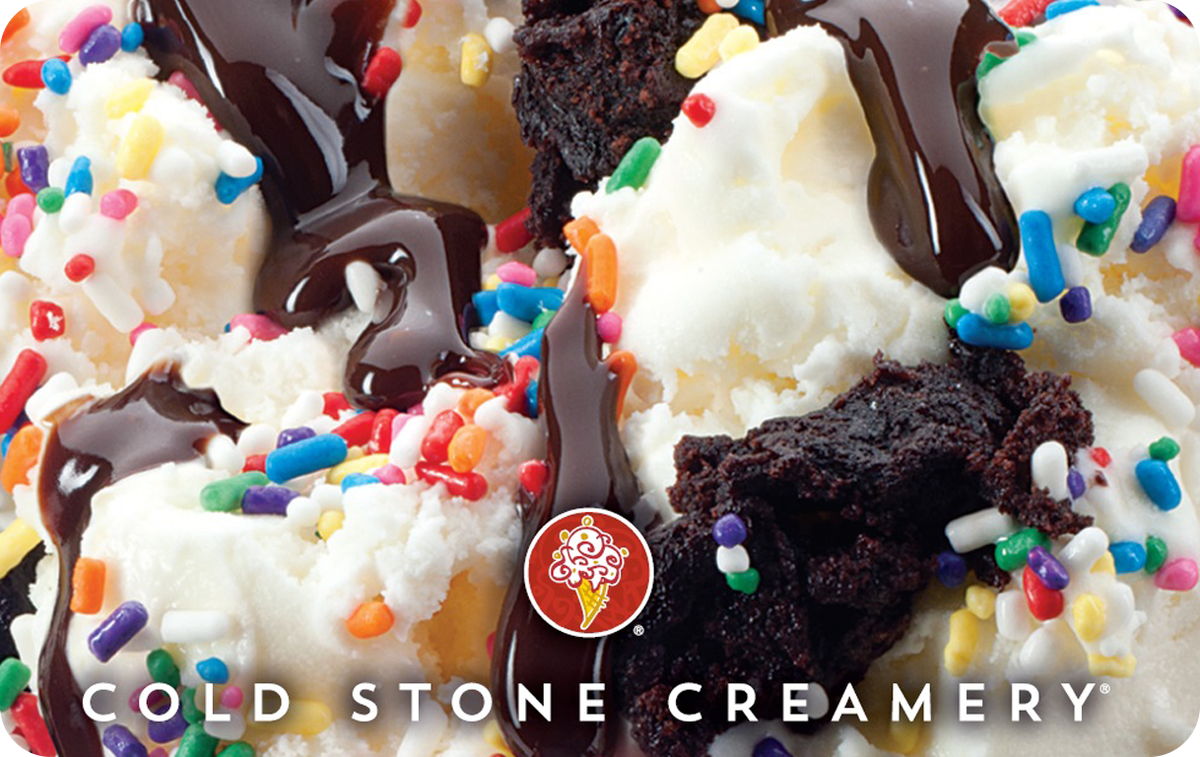 Cold Stone Creamery® Gift Card available in United States with options of $5 - $100. Perfect for shopping and gifts. For more than 20 years Cold Stone Creamery® been s...