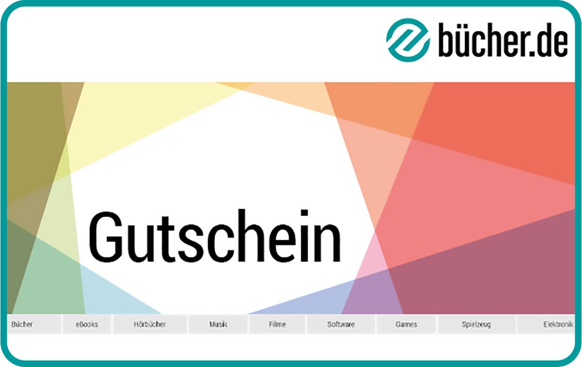 Bücher.de Gift Card available in Europe with options of €5.0, €10.0, €20.0, €50.0. Perfect for shopping and gifts. Steht wieder mal ein Geburtstag direkt vor der Tür...