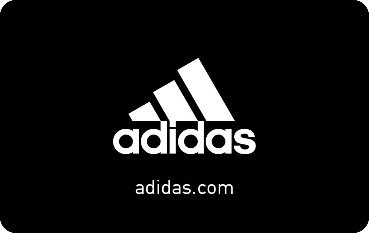 Adidas Finland Gift Card available in Finland with options of €5.0, €10.0, €50.0. Perfect for shopping and gifts. adidas on tuotemerkki, jossa on ikoniset Three Str...