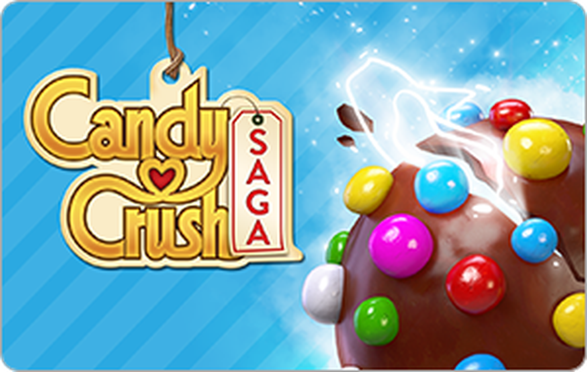 Candy Crush (King) Gift Card available in United States with options of $15 - $250. Perfect for shopping and gifts. Top up your own gold bar balance in Candy Crush Sa...