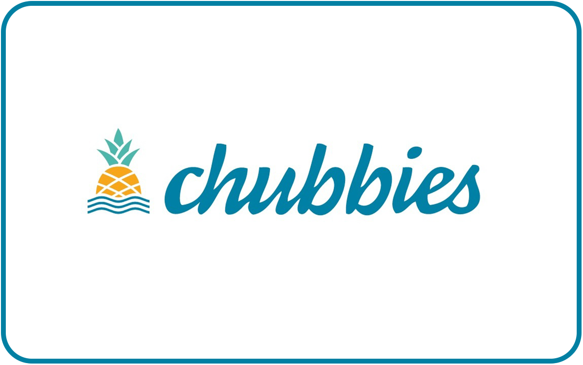 Chubbies Gift Card available in United States with options of $25 - $500. Perfect for shopping and gifts. Chubbies is a well-rounded, custom-built-for-the-w...